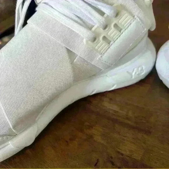 Adidas Y-3 Qasa High Triple White Size 6.5 - Picture 5 of 12